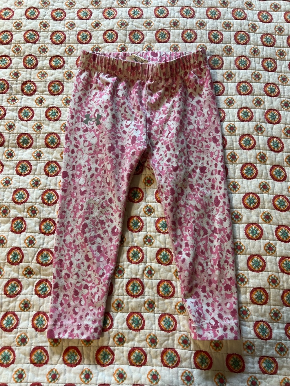 Under Armor Girl’s Size 24 months Pink Leopard Leggings